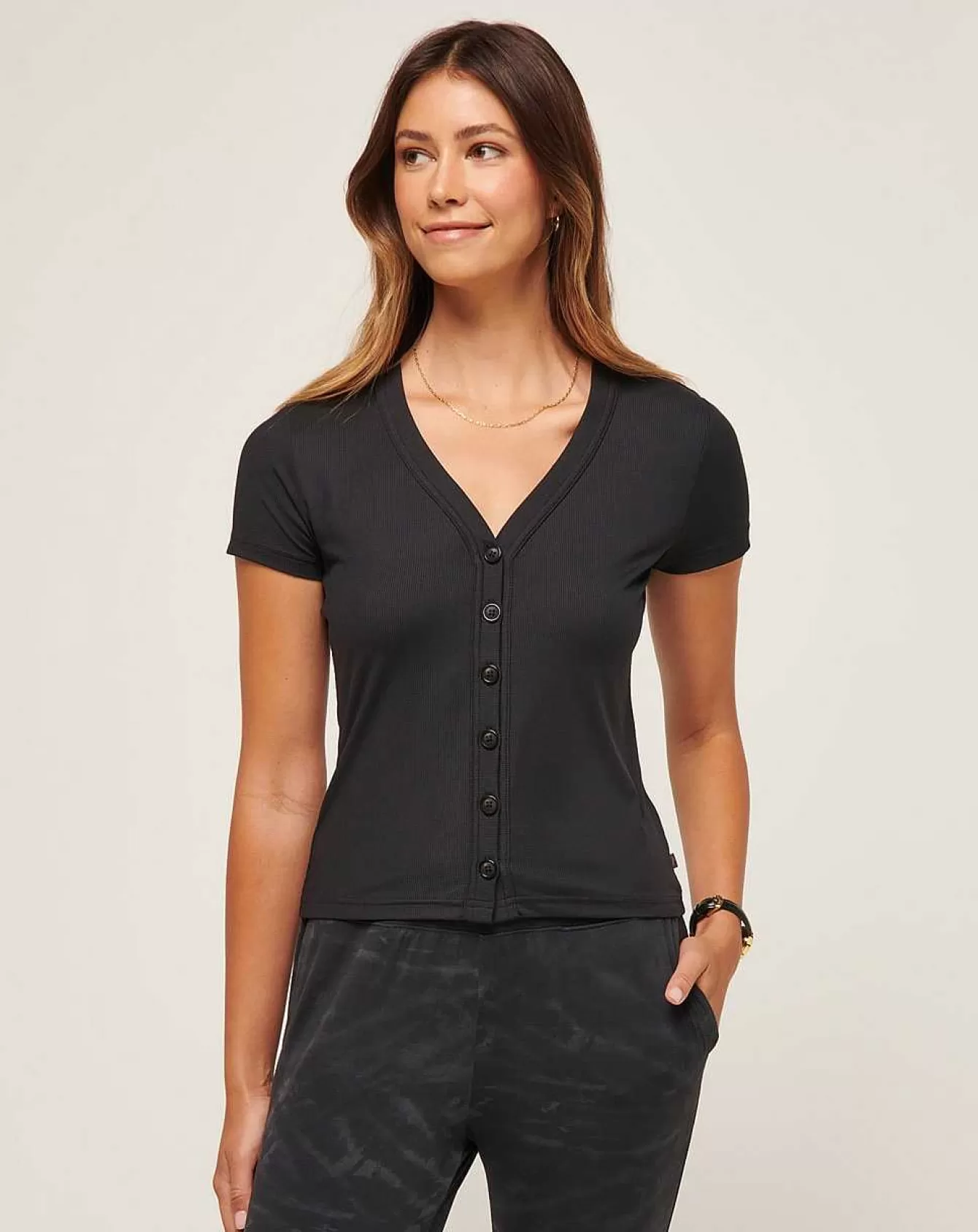 Discount Butterfly Beach Ribbed Top Shirts & Tops