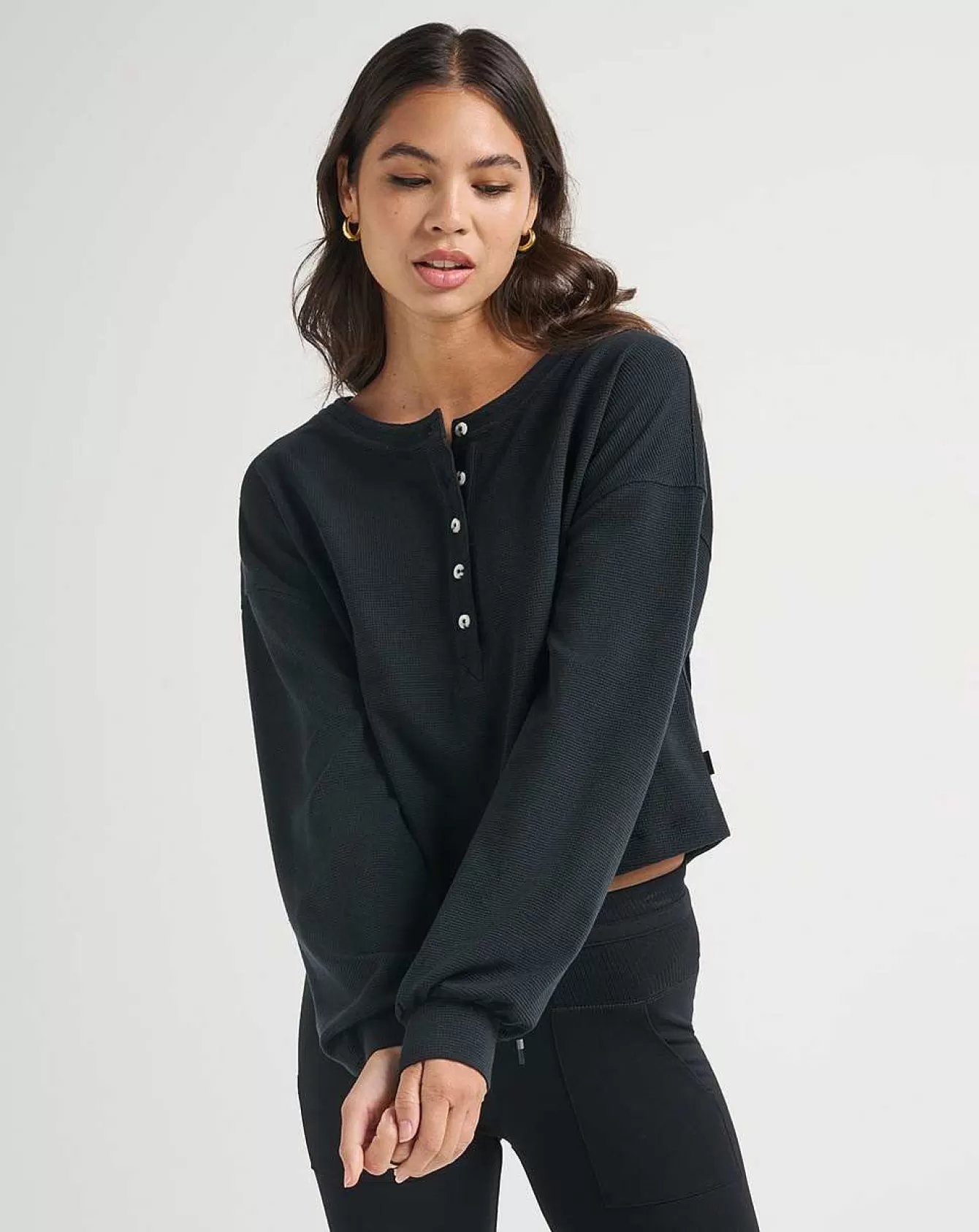 Shop Casual Acquaintance Waffle Top Shirts & Tops