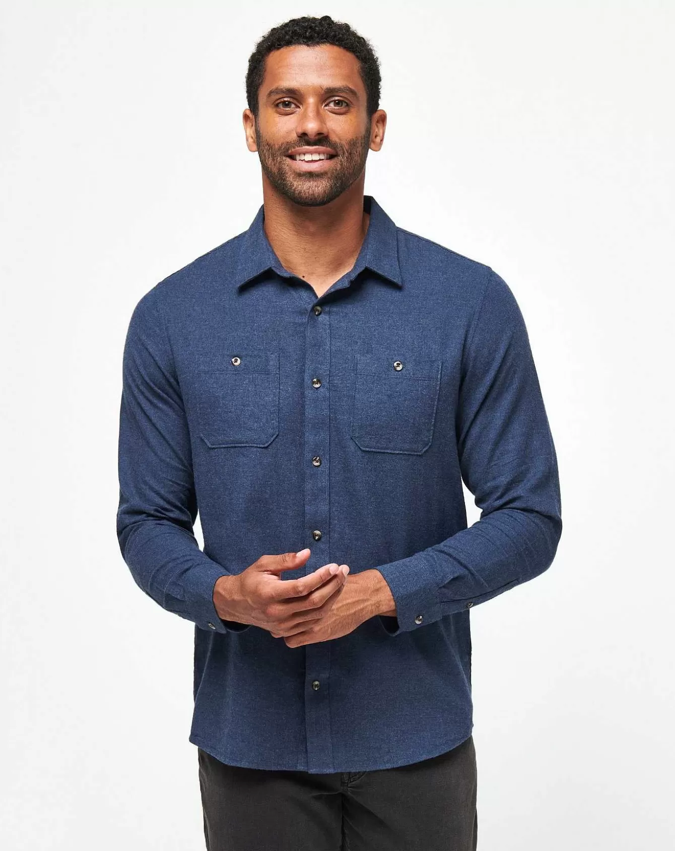 Hot Cloud Flannel Button-Up Button-Ups