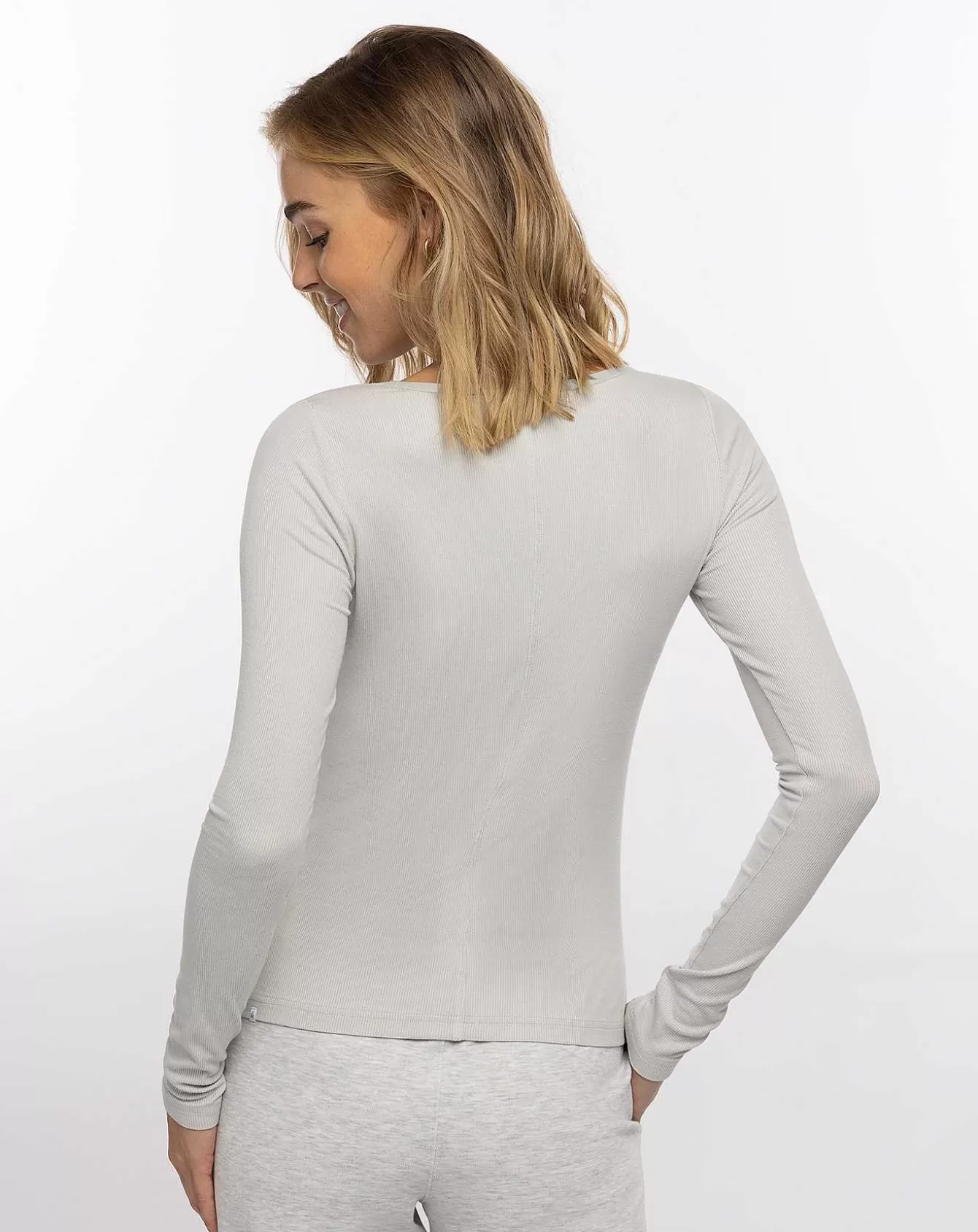 New Favorite Day Long Sleeve V-Neck Top Shirts & Tops