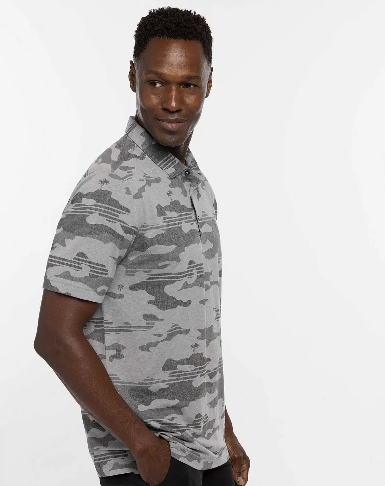 Clearance Heater Camo Polo Polos