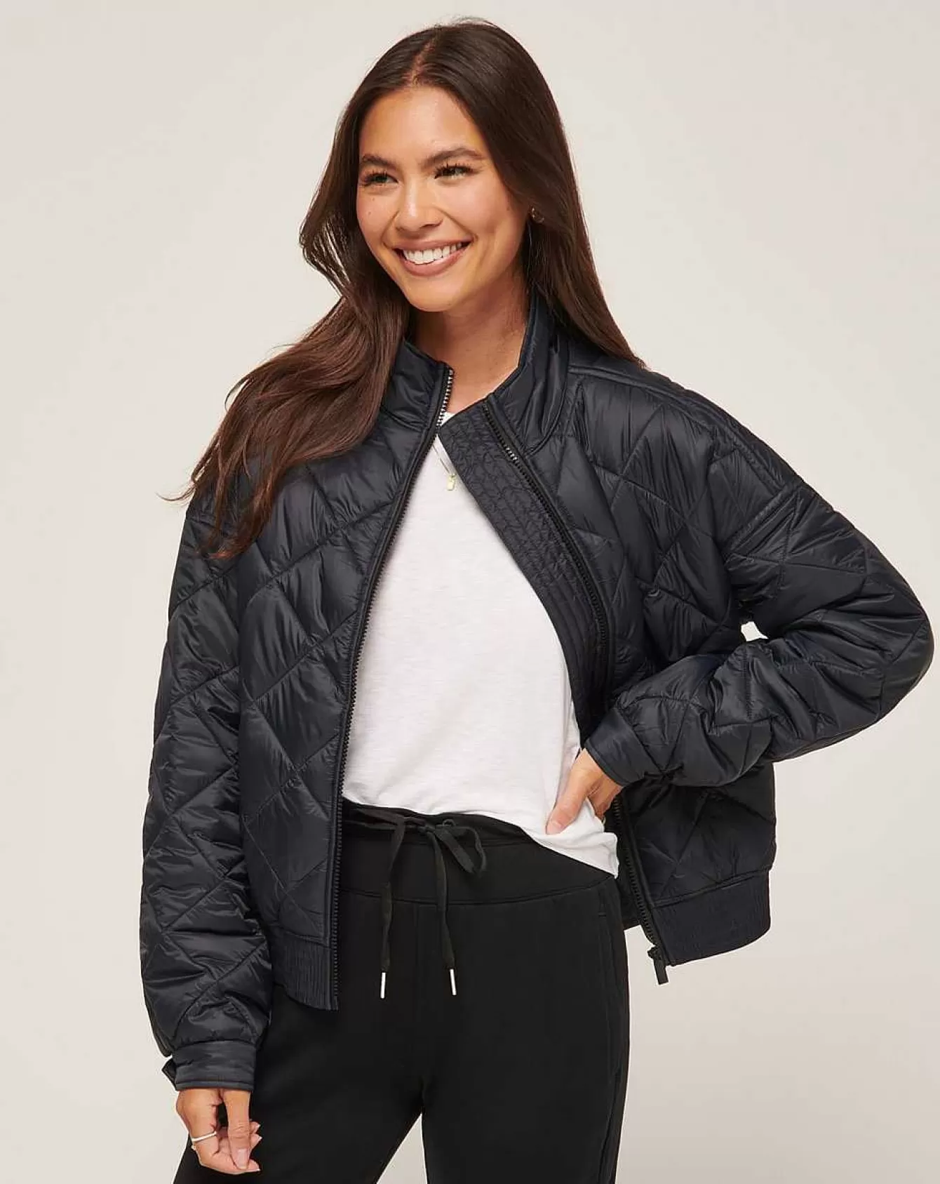 Best Sale Lights At Night Quilted Jacket Jackets