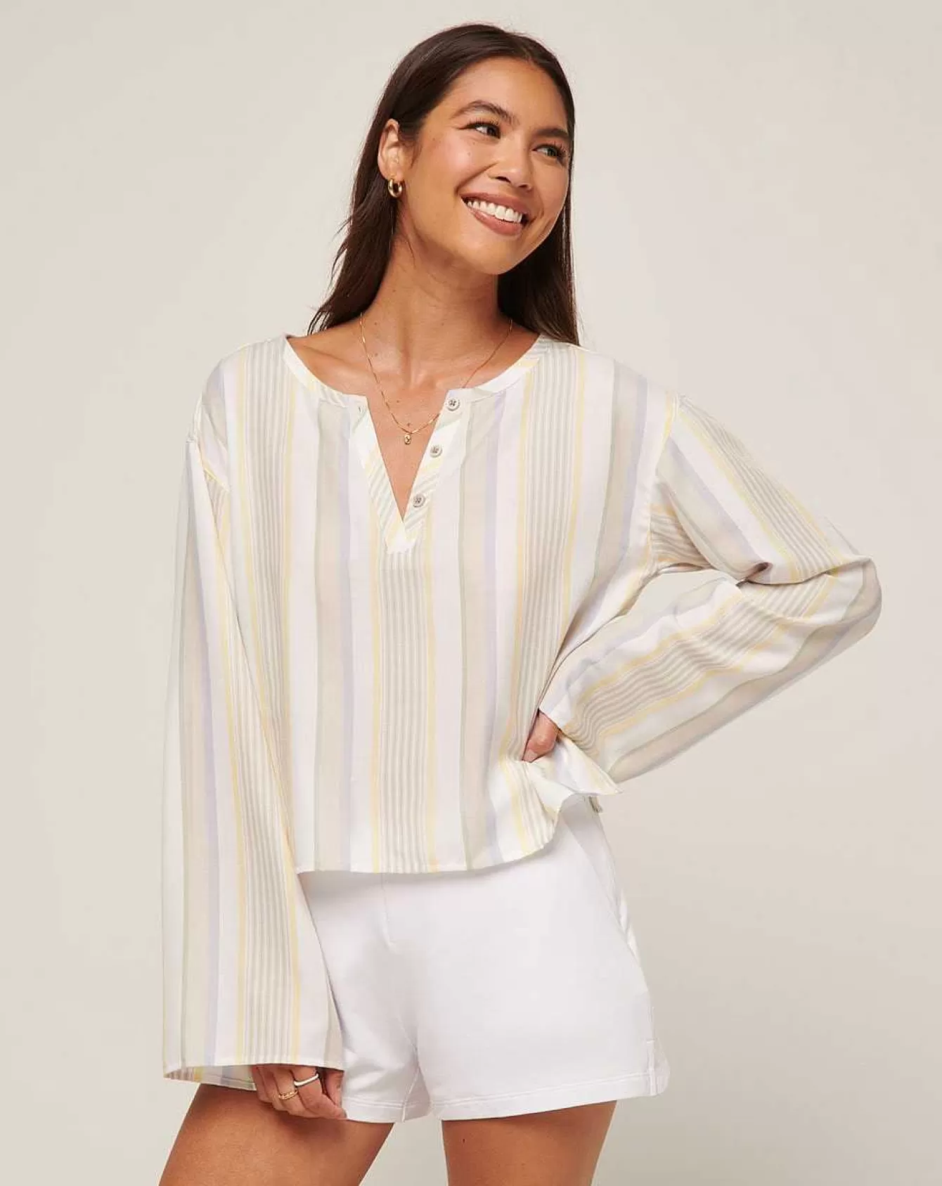 Clearance More Bubbles Please Twill Top Shirts & Tops