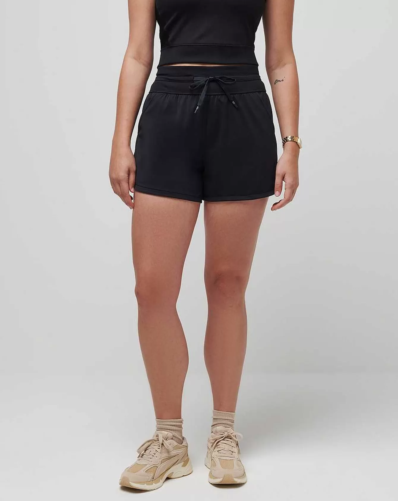 Online Moveknit Tie Short Shorts