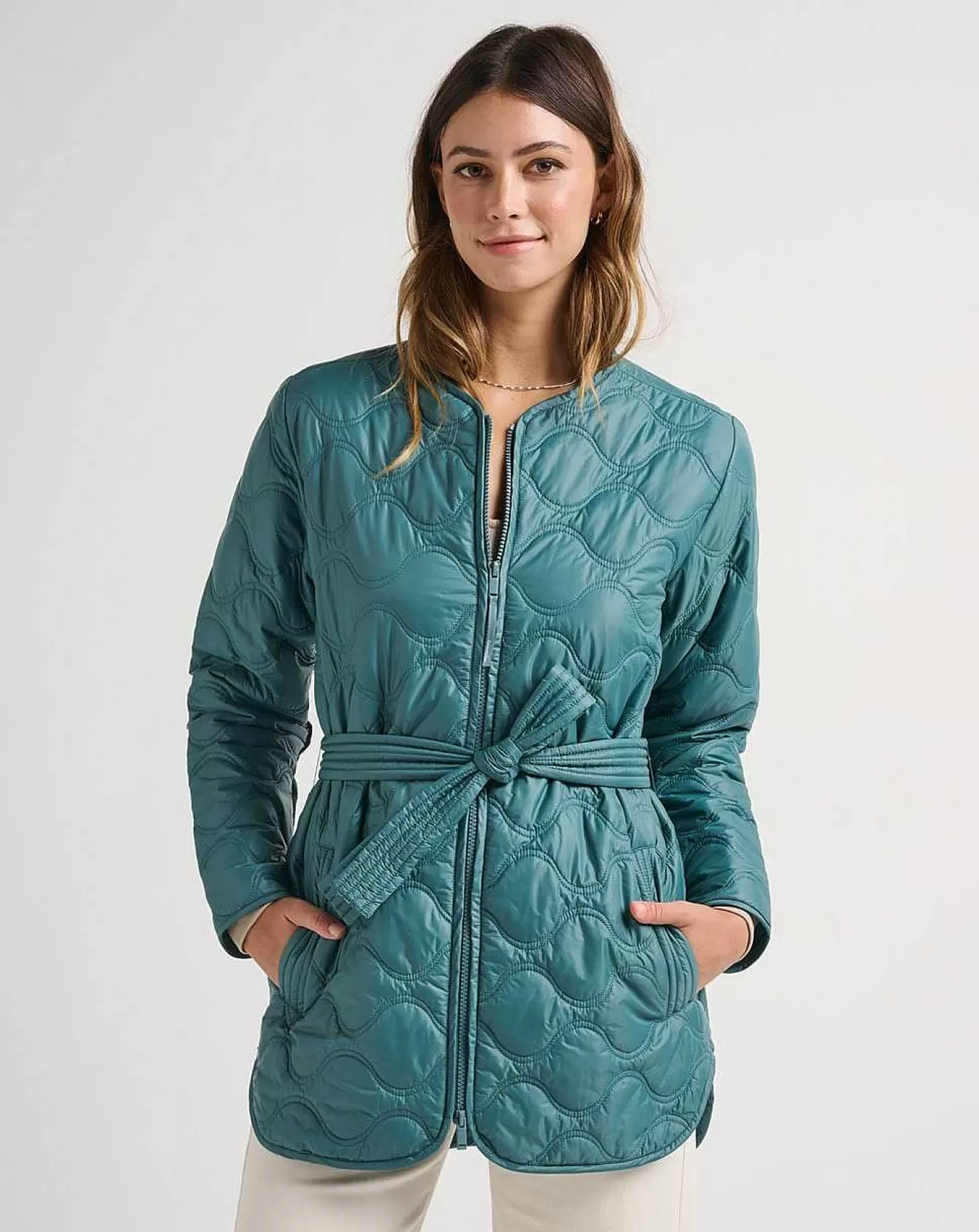 Online Saltwater Spray Quilted Jacket Jackets