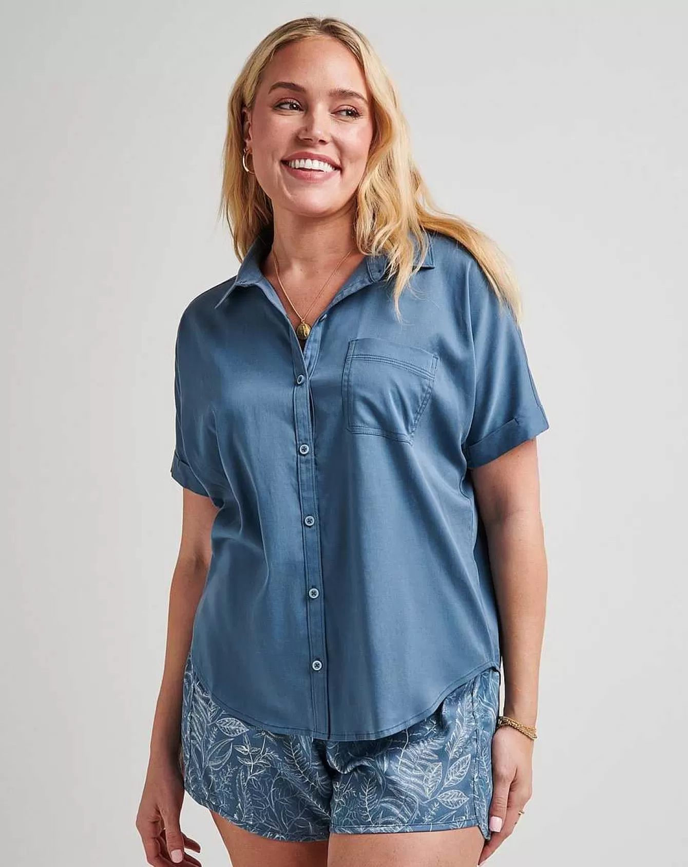 Best Seaside Bliss Tie Front Top Shirts & Tops