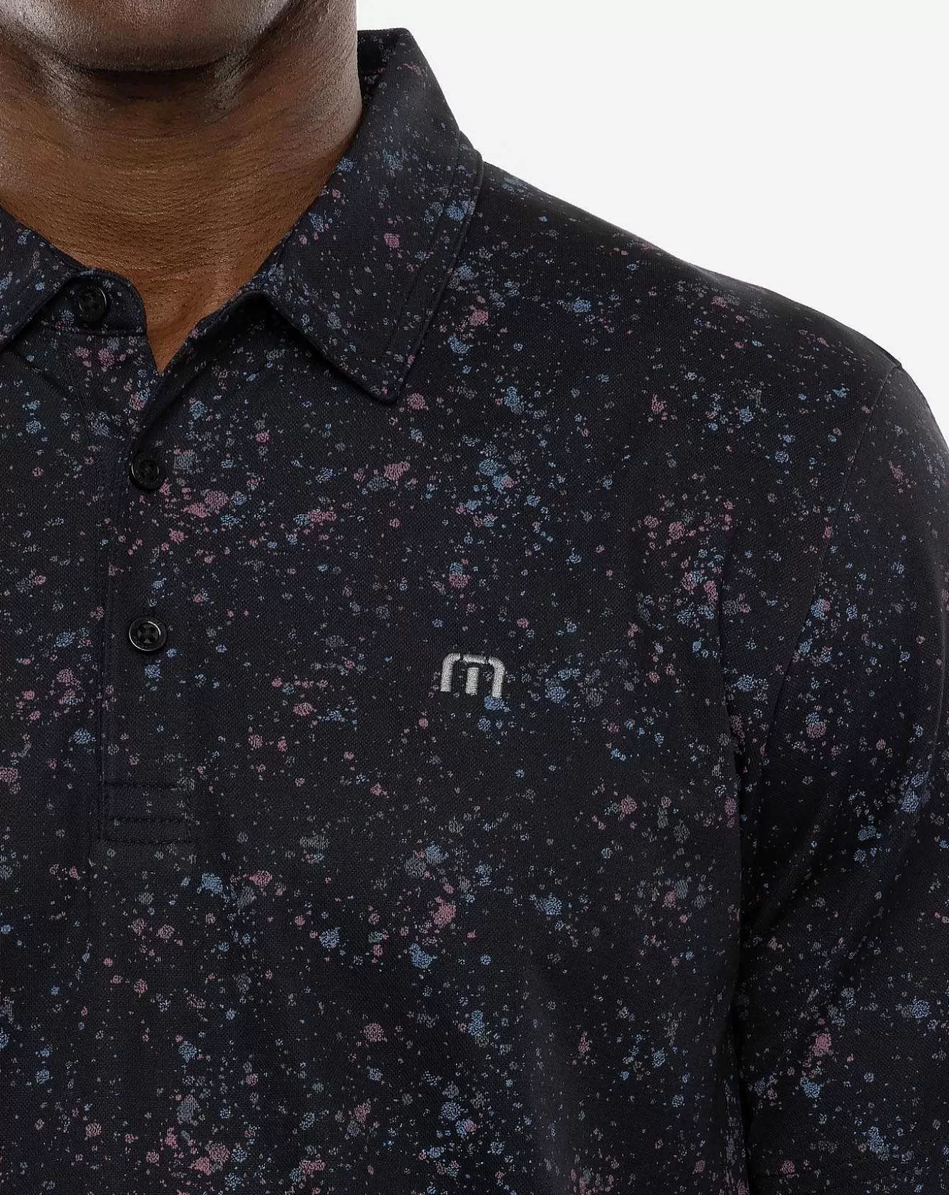 Fashion Splatter Print Polo Polos