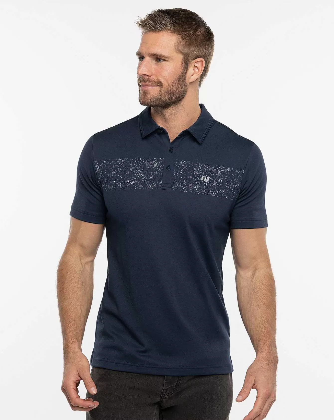 Discount Splatter Stripe Polo Polos