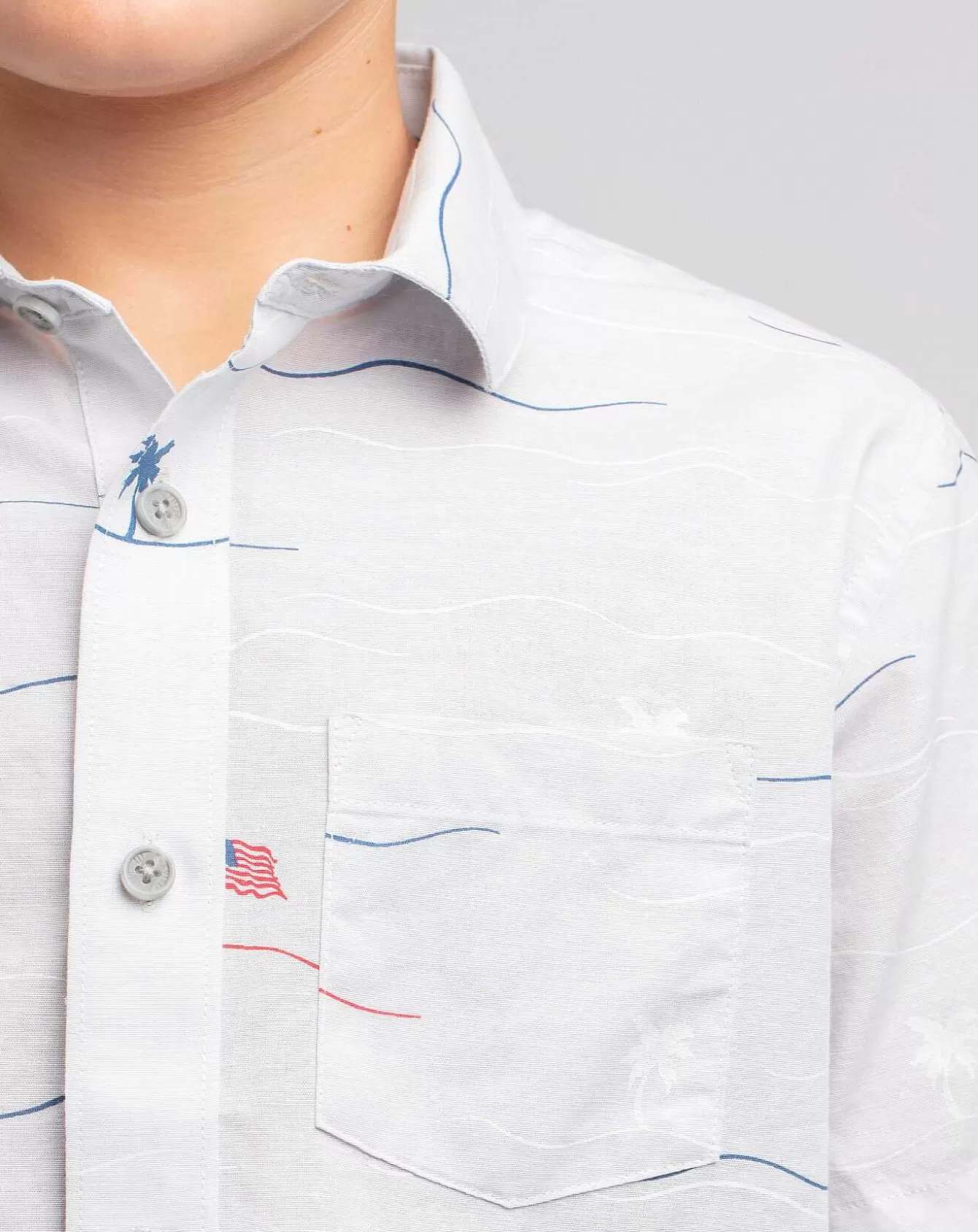 Best Sale Star Spangled Banner Youth Button-Up Youth Tops